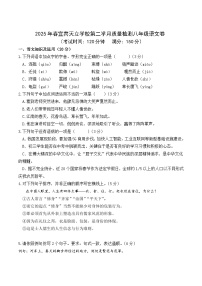 四川省宜宾市翠屏区天立学校2024-2025学年八年级下学期4月期中考试语文试卷（含答案）