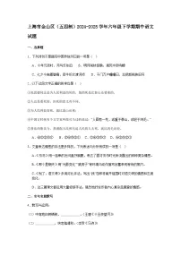 浙江省金华市兰溪市2024-2025学年八年级下学期期末语文试题（含答案）