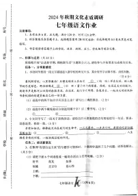 河南省南阳市西峡县2024-2025学年七年级上学期11月期中语文试题