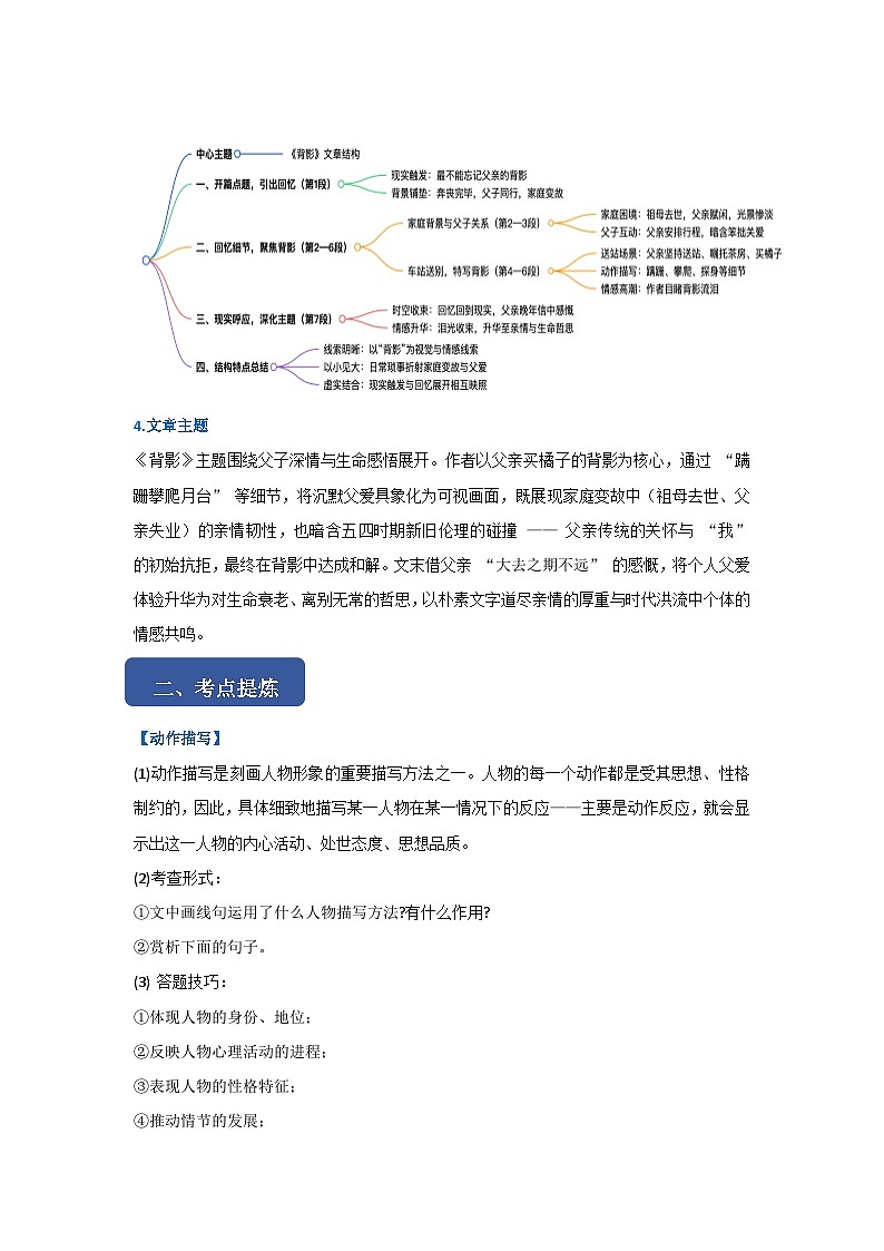 第十五课《背影》同步典型练习(解析版)第2页