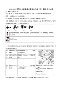 山东省聊城市多校2024-2025学年八年级下学期期末语文试题（含答案）