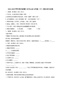 2024-2025学年贵州省铜仁市万山区七年级（下）期末语文试卷(含详细答案解析)