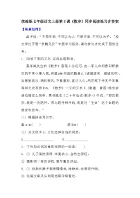 人教部编版(2024)七年级上册(2024)散步/莫怀威一课一练