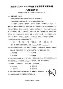 湖北省孝感市安陆市2024-2025学年八年级下学期期末考试语文试卷