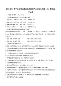 2024-2025学年辽宁省大连市高新技术产业园区八年级（下）期末语文试卷（含详细答案解析）