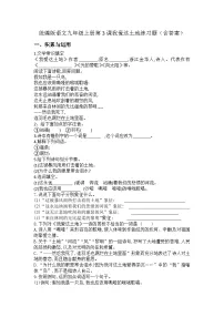 初中语文人教部编版（2024）九年级上册我爱这土地课堂检测