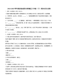 2024-2025学年陕西省咸阳市渭城区八年级（下）期末语文试卷(含详细答案解析)