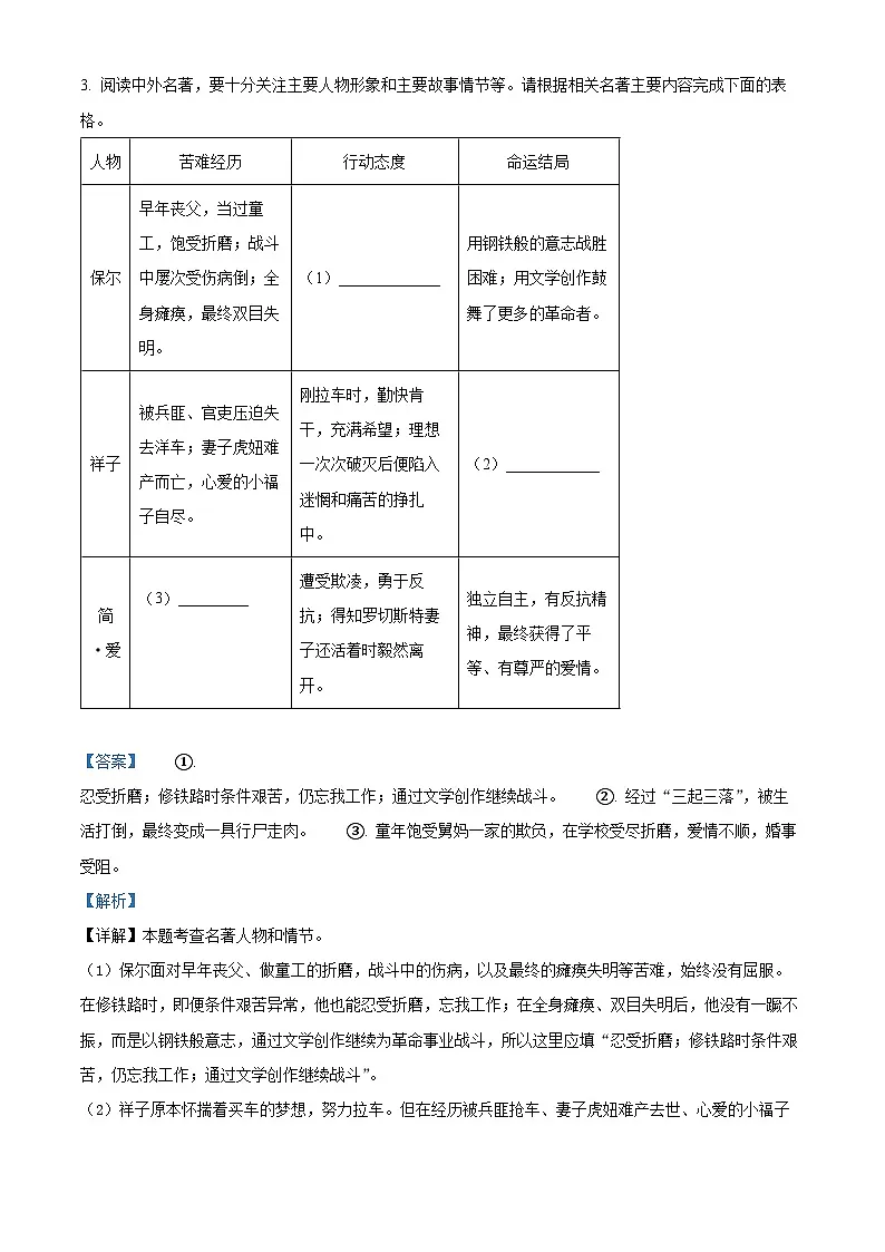 精品解析:2025年福建省泉州市泉港区中考一模语文试题(解析版)第3页