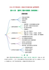 第01讲《童年》整本书阅读(清单）-2026年中考语文一轮复习名著阅读讲练(全国通用)