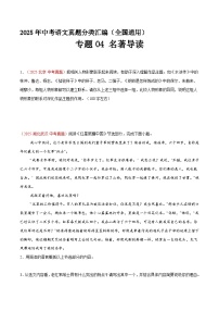 专题04 名著导读（第2期）（原卷+解释）2025年中考语文真题分类汇编 全国通用