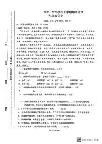 河南省漯河市召陵区2025-2026学年九年级上学期11月期中语文试题