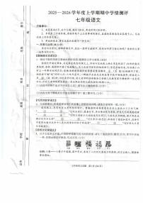 河南省驻马店市平舆县2025-2026学年七年级上学期期中学情测评语文试卷