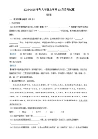 安徽省涡阳县丹城学区2024-2025学年八年级上学期期末语文试题（解析版）-A4