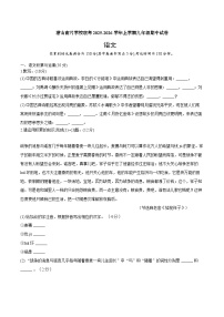 安徽省安庆市潜山市潜山南片学校联考2025-2026学年九年级上学期11月期中语文试题.zip