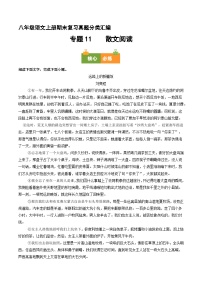 八上期末复习真题汇编 11 散文阅读（原卷+答案）2025-2026学年八年级语文上册 统编版