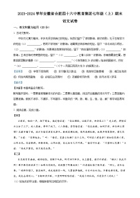安徽省合肥四十六中教育集团2023-2024学年七年级上学期期末语文试题(解析版)-A4