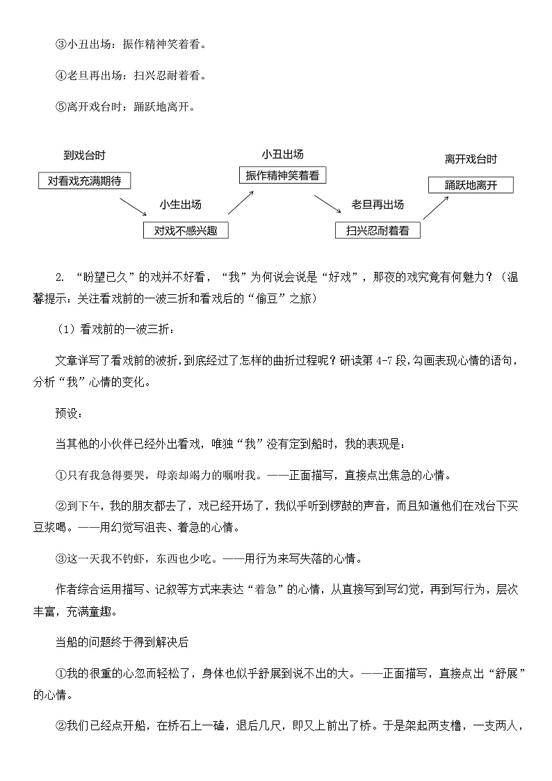 统编版语文八年级下册 1 社戏 教学设计第2页