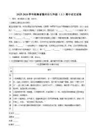 2025-2026学年海南省儋州市九年级(上)期中语文试卷-自定义类型 (1)