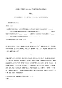 安徽省铜陵市枞阳县枞阳五校联考2025-2026学年九年级上学期12月期中语文试题