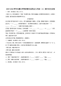 2025-2026学年内蒙古呼和浩特市回民区九年级（上）期中语文试卷-自定义类型
