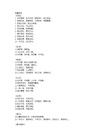 2025年初中语文中考专题复习学案：作文素材—历朝历代名篇名句