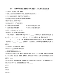 2024-2025学年河北省唐山市八年级（上）期末语文试卷-自定义类型
