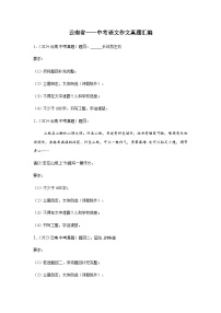 中考语文作文真题汇编——云南省