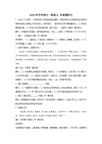 半命题作文-2026年中考语文一轮专题复习讲练（全国通用）