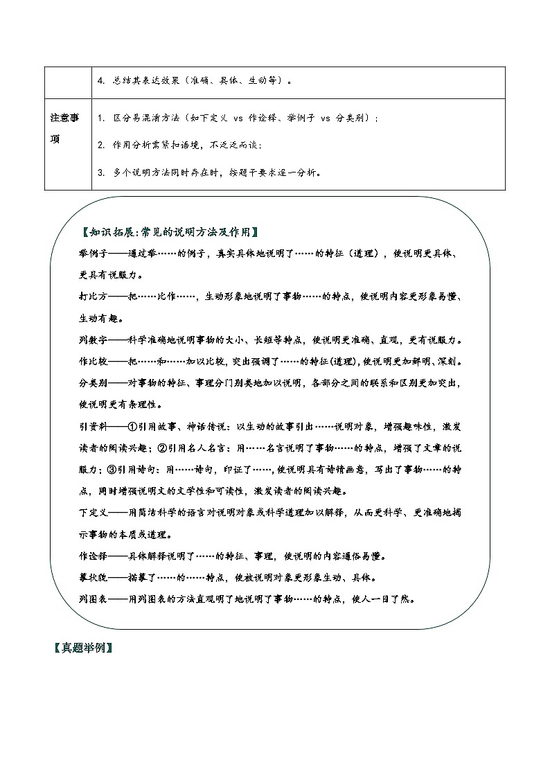 说明文热点题型与答题技巧-2026年中考语文一轮复习现代文阅读讲练(全国通用)第3页