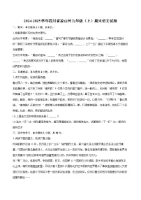 2024-2025学年四川省凉山州九年级（上）期末语文试卷-自定义类型