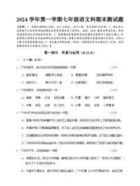 广东省广州市番禺区2024-2025学年七年级上学期期末考试语文试题（含答案）