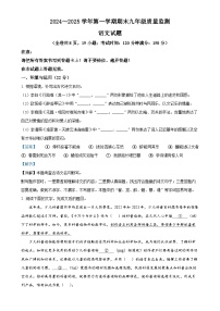 福建省龙岩市九年级上学期期末语文试题（解析版）-A4