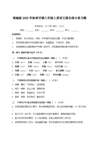 统编版2025年秋季学期八年级上册语文期末综合复习题（含答案）