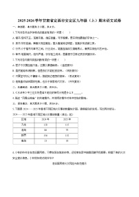 2025-2026学年甘肃省定西市安定区九年级（上）期末语文试卷-自定义类型