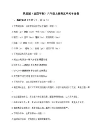 初中 语文 统编版五四学制 六年级上册 第五单元 单元卷及答案