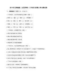 初中 语文 统编版五四学制 六年级下册 第六单元 测试卷及深度剖析