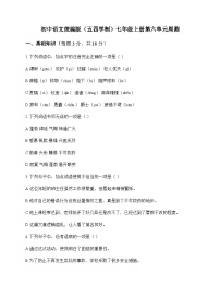 初中 语文 统编版五四学制 七年级上册 第六单元 周测及全面解析