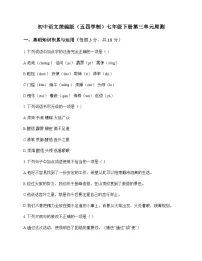 初中 语文 统编版五四学制 七年级下册 第三单元 周测及全面解析