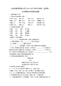 2024-2025学年山东省威海市乳山市七年级（五四制）上学期期末考试语文试卷（学生版）