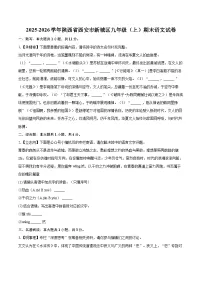 2025-2026学年陕西省西安市新城区九年级（上）期末语文试卷-自定义类型