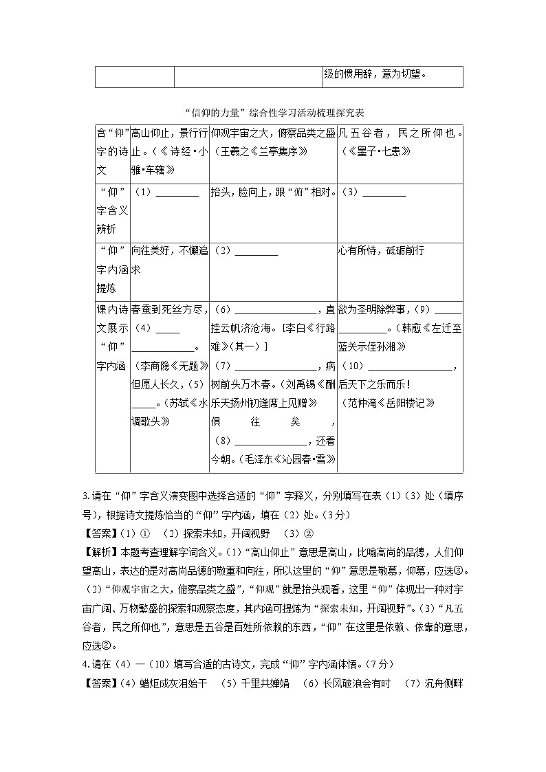 2024-2025学年浙江省绍兴市越城区九年级上学期期末考试语文试卷(解析版)第2页