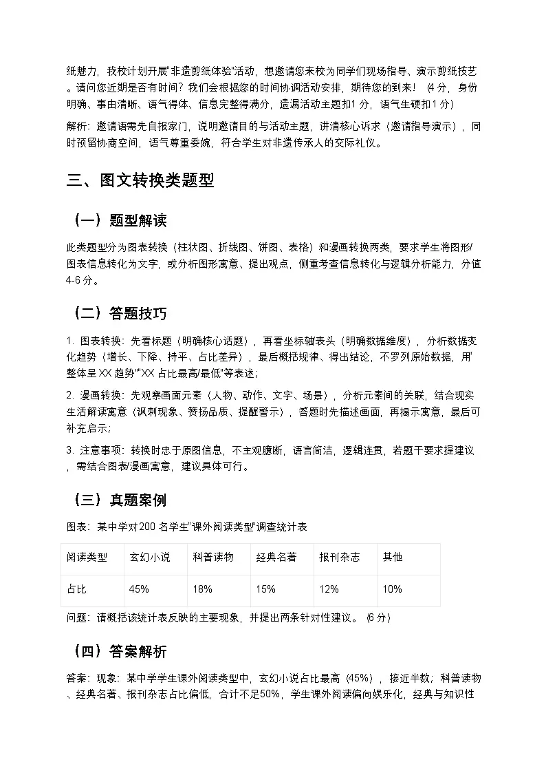 【初中语文通用版】综合性学习题型归类与答题指导(真题解析+满分技巧)第3页