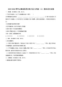 2025-2026学年云南省昆明市东川区七年级(上)期末语文试卷-自定义类型