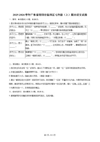 2025-2026学年广东省深圳市盐田区七年级（上）期末语文试卷-自定义类型