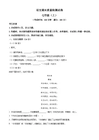 上海市浦东新区2025-2026学年七年级上学期期末语文试题（原卷版+解析版）
