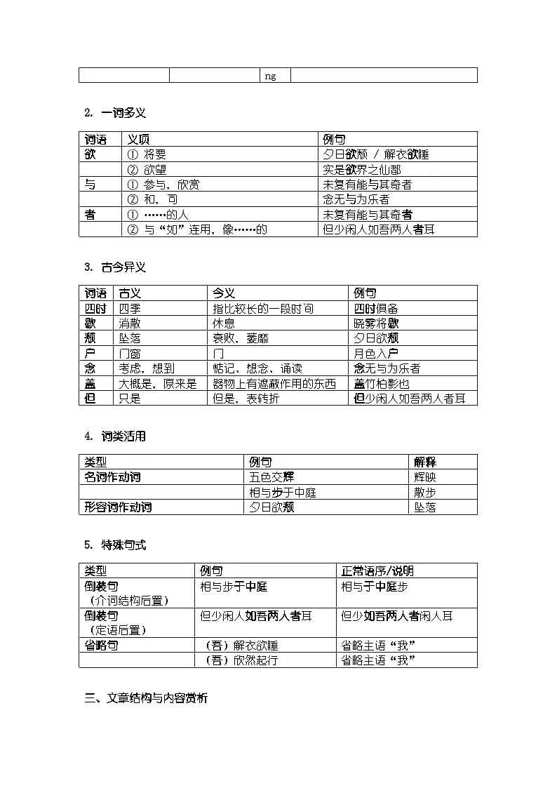 人教版部编新教材八年级上册语文第三单元 11 短文二篇知识清单第2页