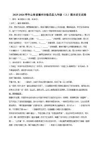 2025-2026学年山东省德州市临邑县九年级（上）期末语文试卷-自定义类型