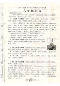 河南省平顶山市宝丰县2025-2026学年第一学期期末评估九年级语文试卷（图片版，含答案）
