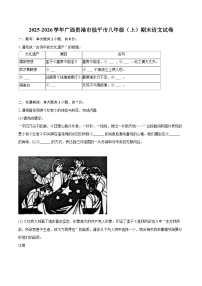 2025-2026学年广西贵港市桂平市八年级（上）期末语文试卷-自定义类型