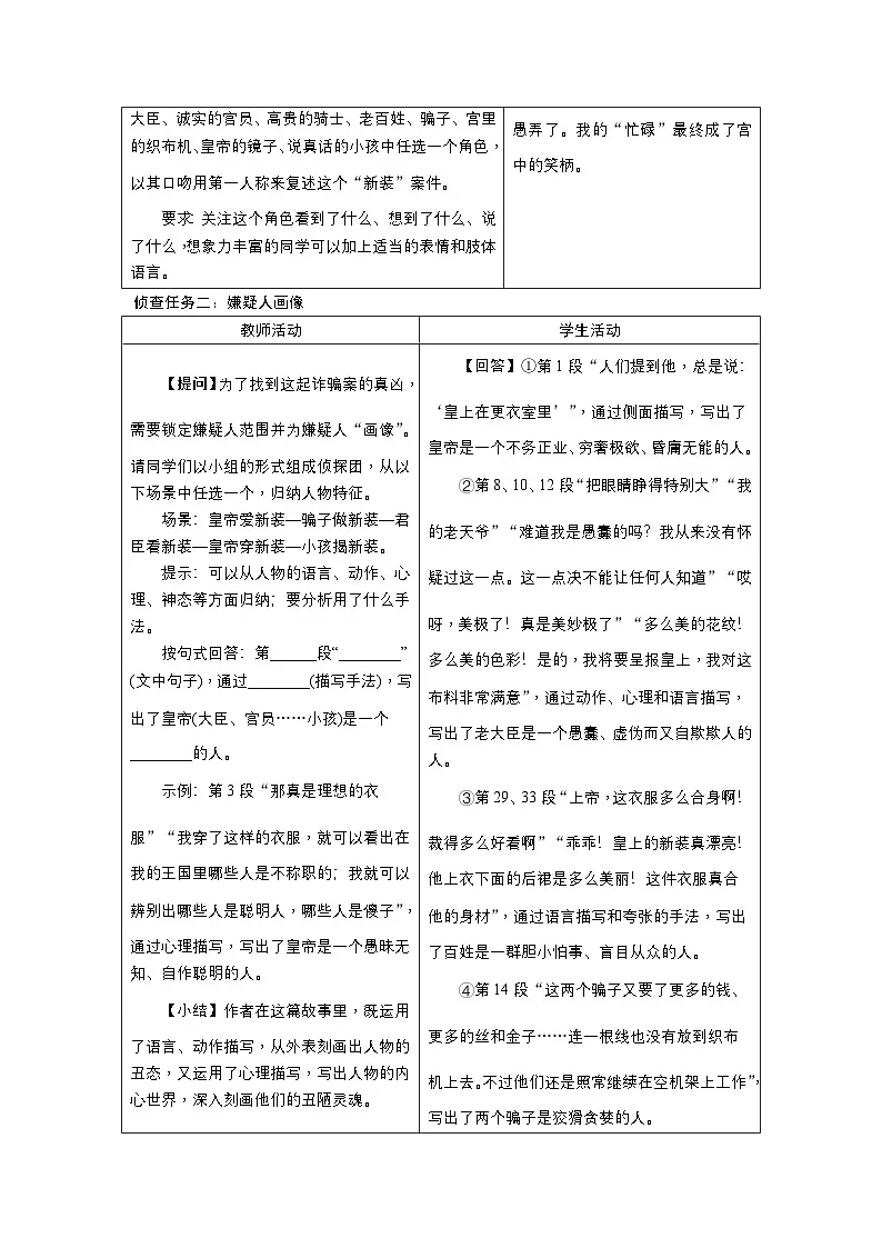 22《皇帝的新装》教案-2025--2026学年七年级 语文·上册(统编版)第2页